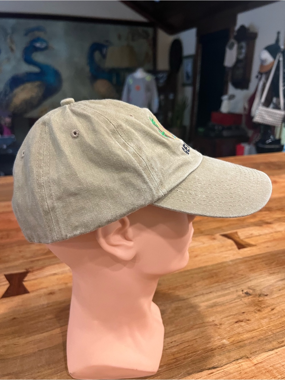 Georgia Embroidered Khaki Baseball Cap - Picture 5 of 14
